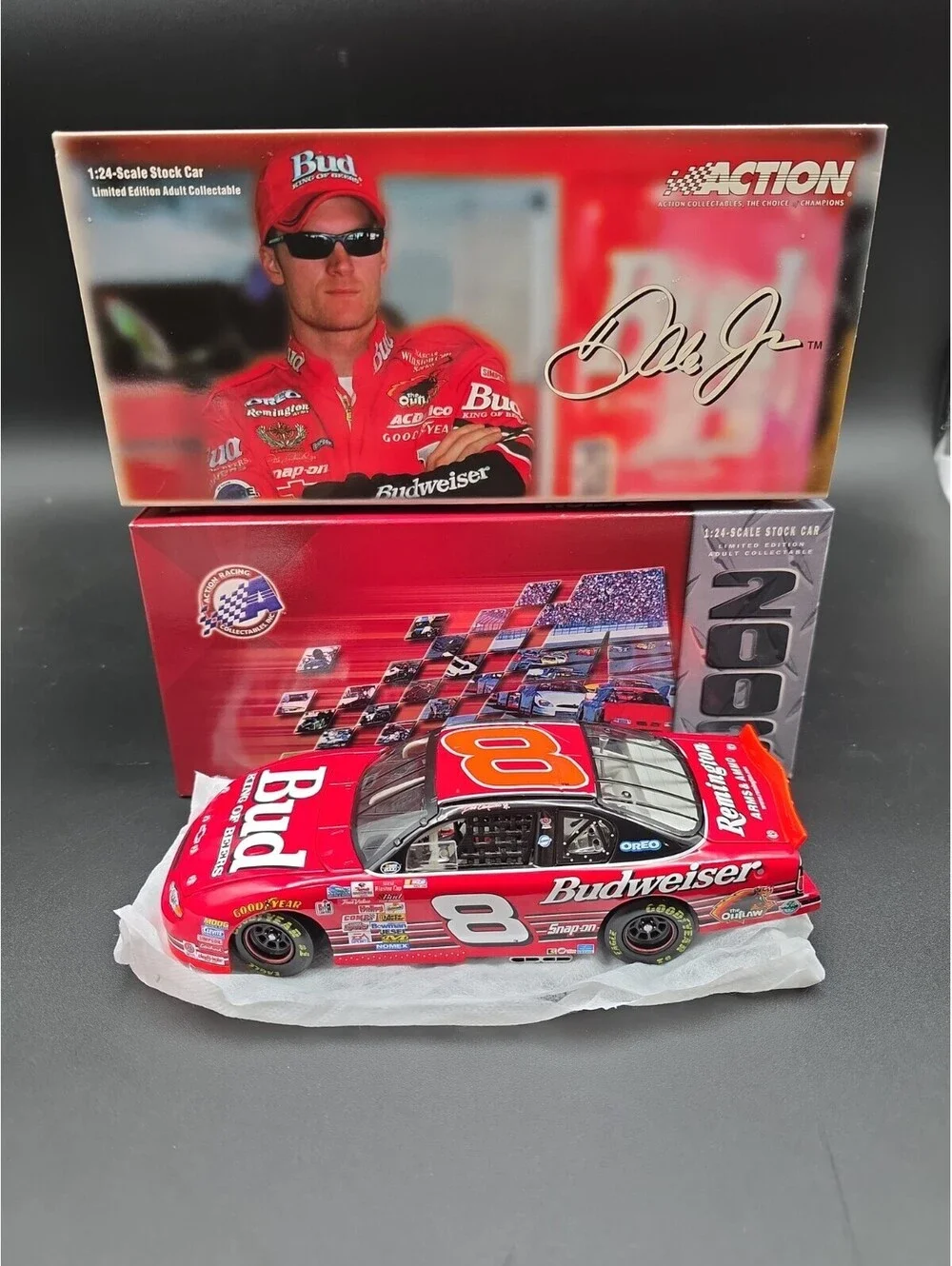 2000 Dale Earnhardt Jr Budweiser Bud No Bull Richmond Rookie Action NASCAR 1/24